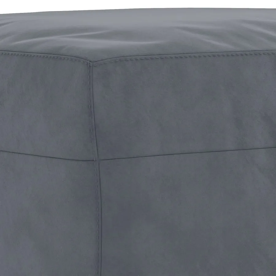 Ensemble de canapés 3 pcs avec coussins gris foncé velours - 8