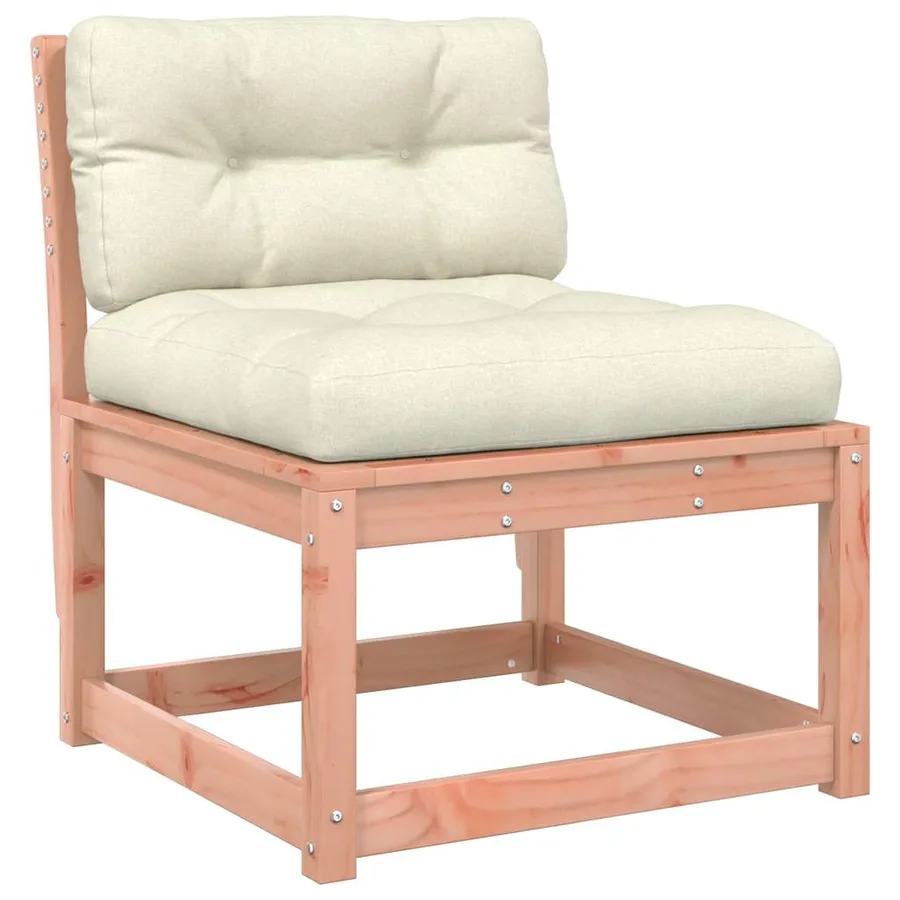 Salon de jardin 5 pcs avec coussins bois massif douglas - 3