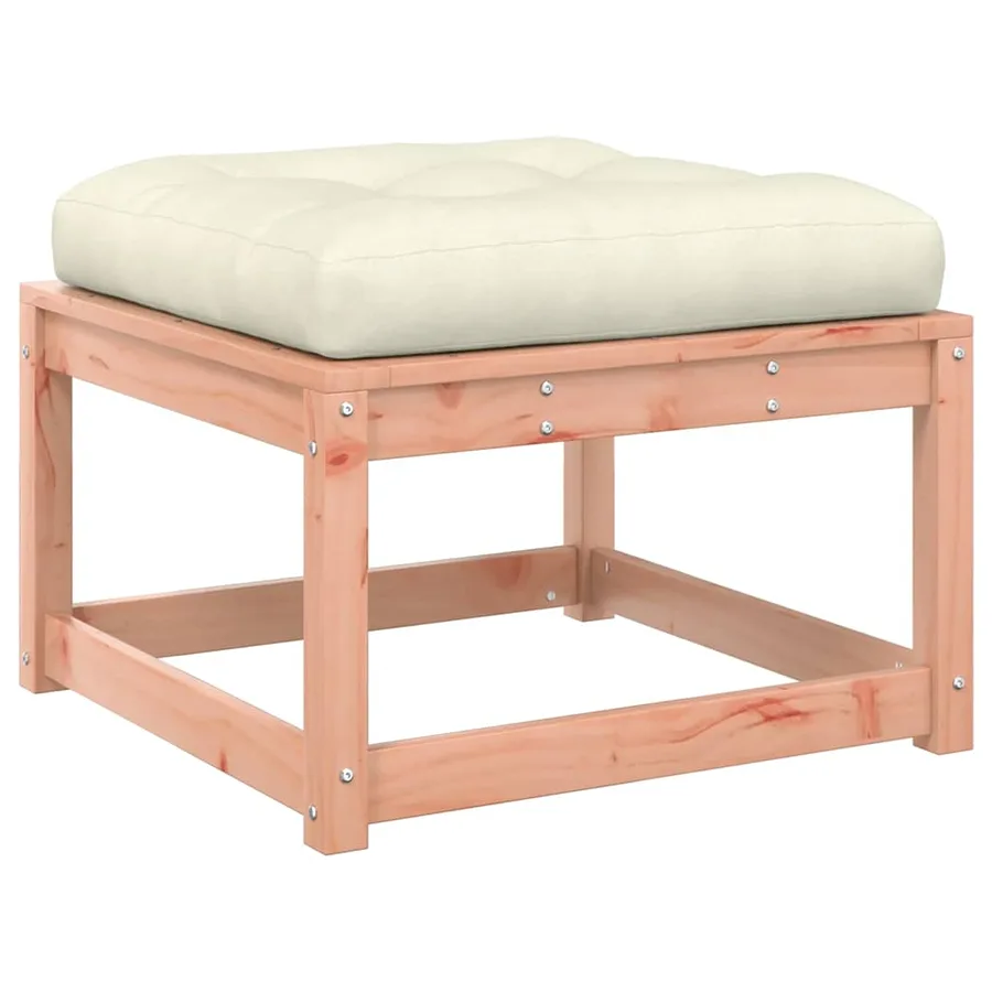 Salon de jardin 5 pcs avec coussins bois massif douglas - 4