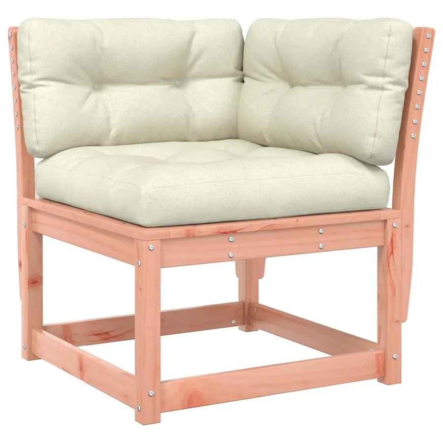 Salon de jardin 5 pcs avec coussins bois massif douglas - 5