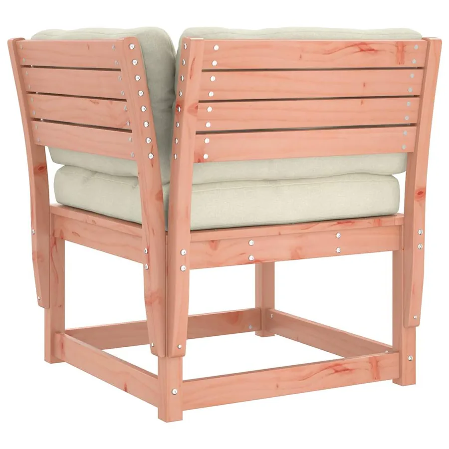 Salon de jardin 5 pcs avec coussins bois massif douglas - 6