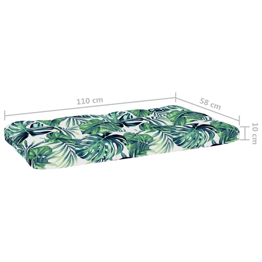 Salon de jardin palette 4pcs avec coussins Bois de pin imprégné - 13