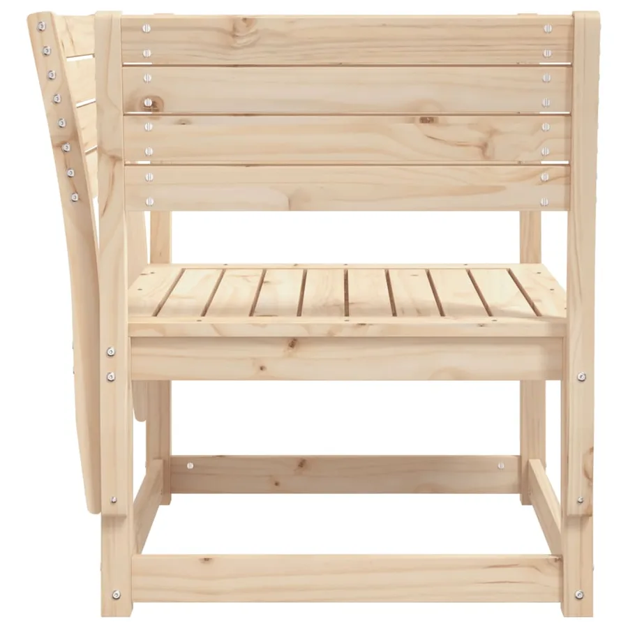 Chaises de jardin bois massif de pin - 5