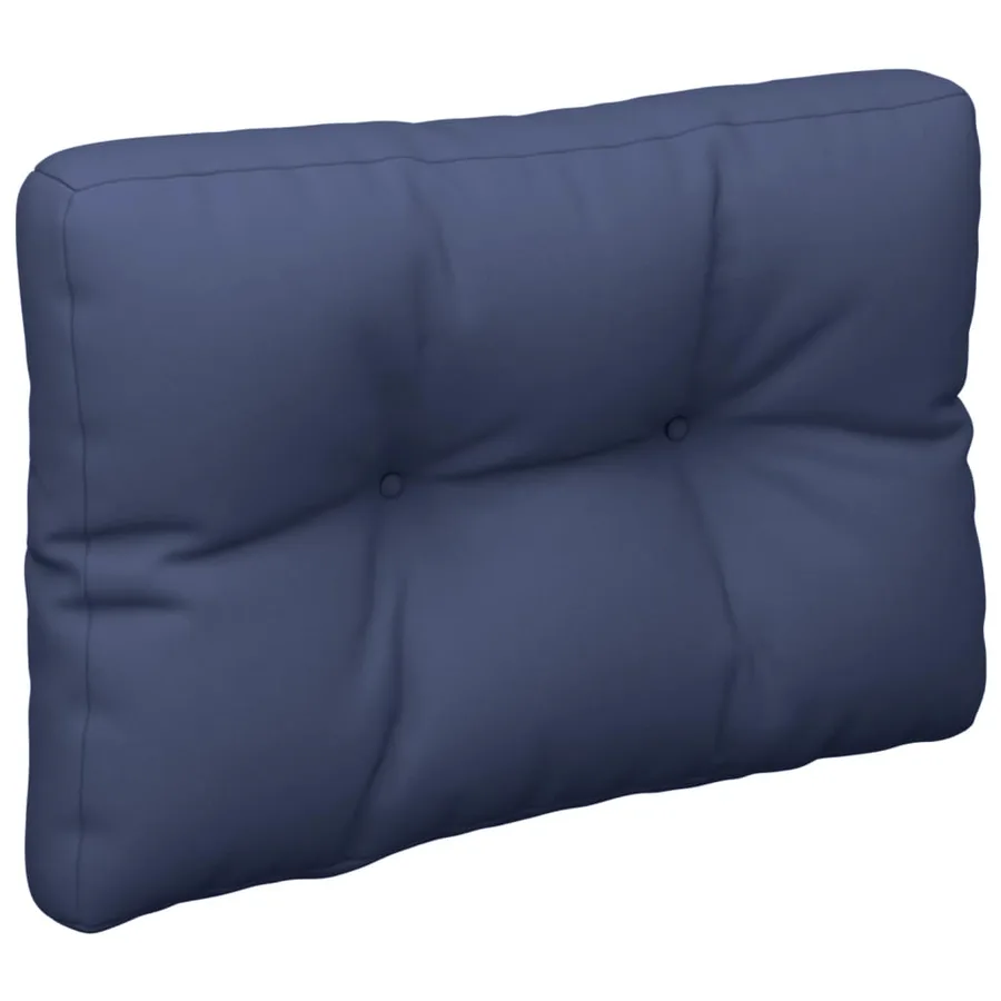 Coussin de palette bleu marine 50x40x12 cm tissu - 2
