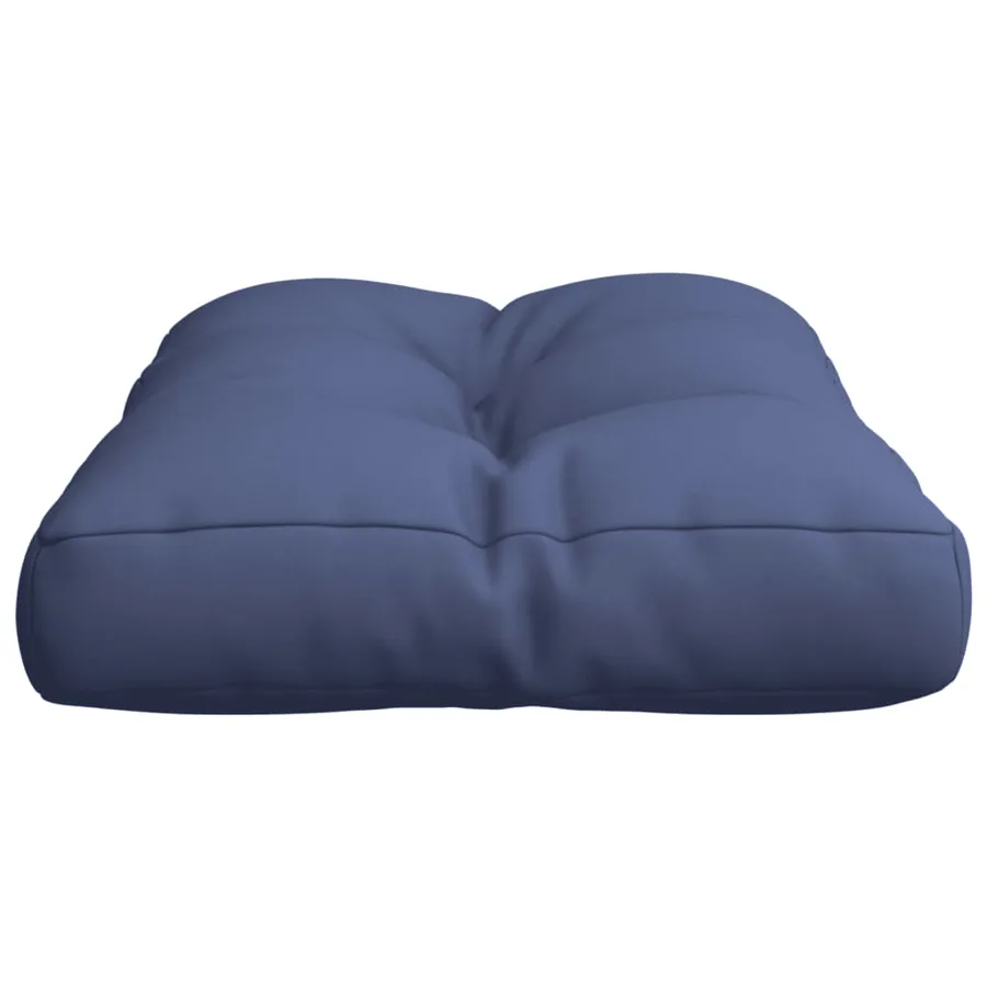 Coussin de palette bleu marine 50x40x12 cm tissu - 5