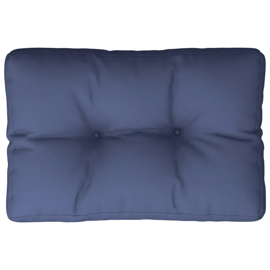 Coussin de palette bleu marine 50x40x12 cm tissu - 6