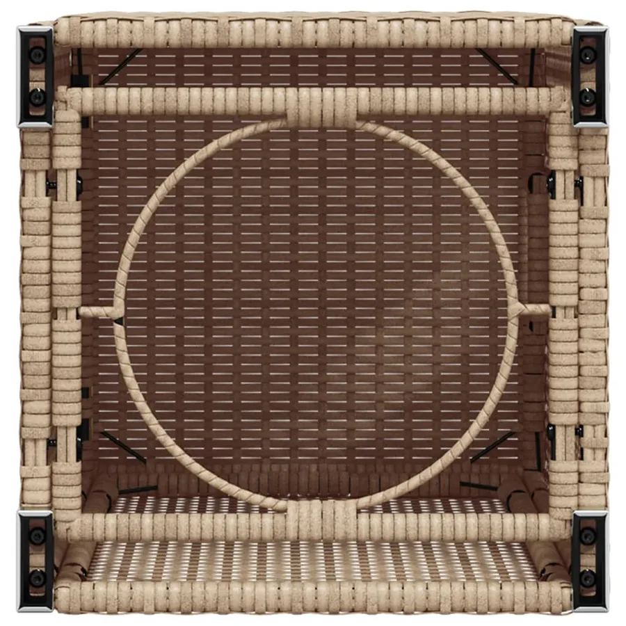 Table de couverture de bouteille de propane beige 40x40x60 cm - 8