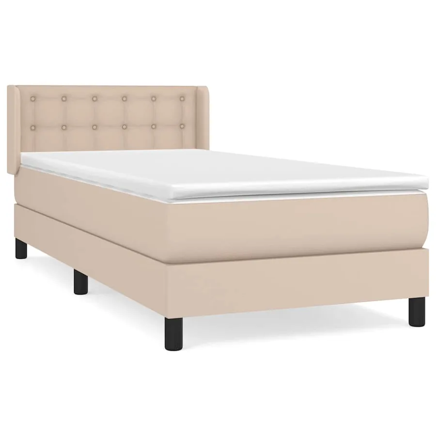 Sommier à lattes de lit avec matelas Cappuccino 80x200 cm - 2