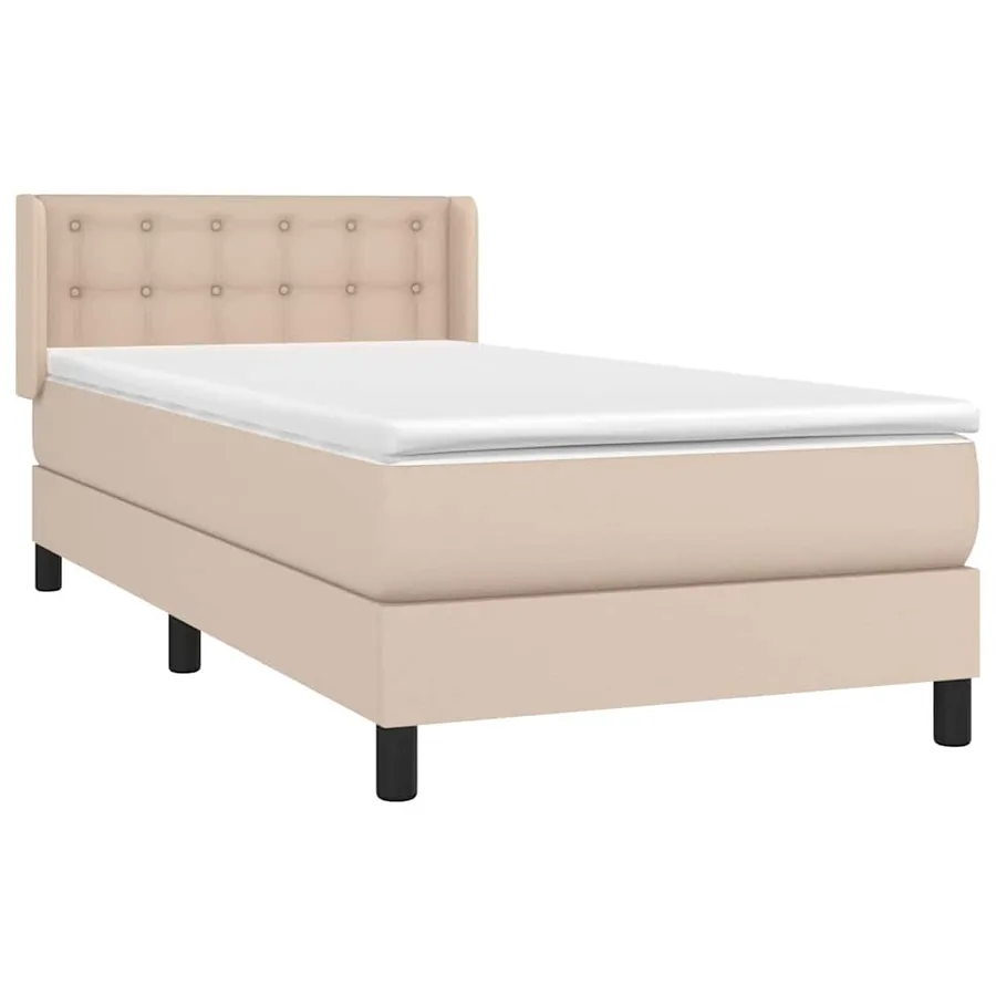Sommier à lattes de lit avec matelas Cappuccino 80x200 cm - 3