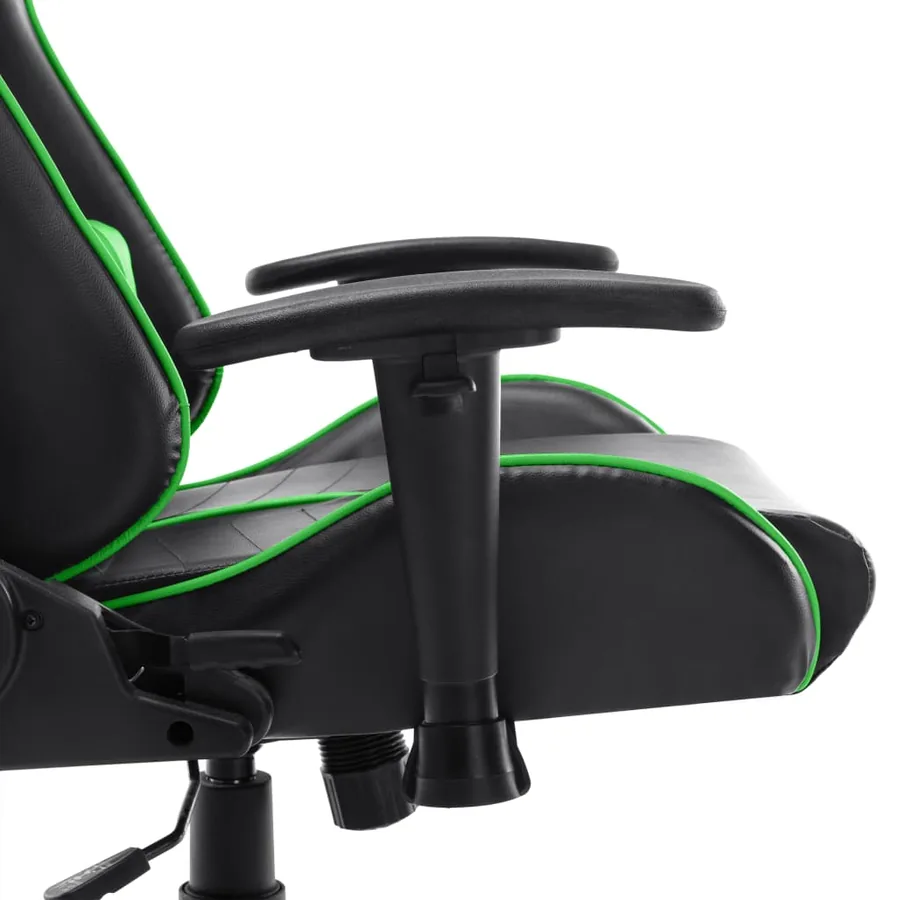Chaise de jeu Noir et vert Cuir artificiel - 7