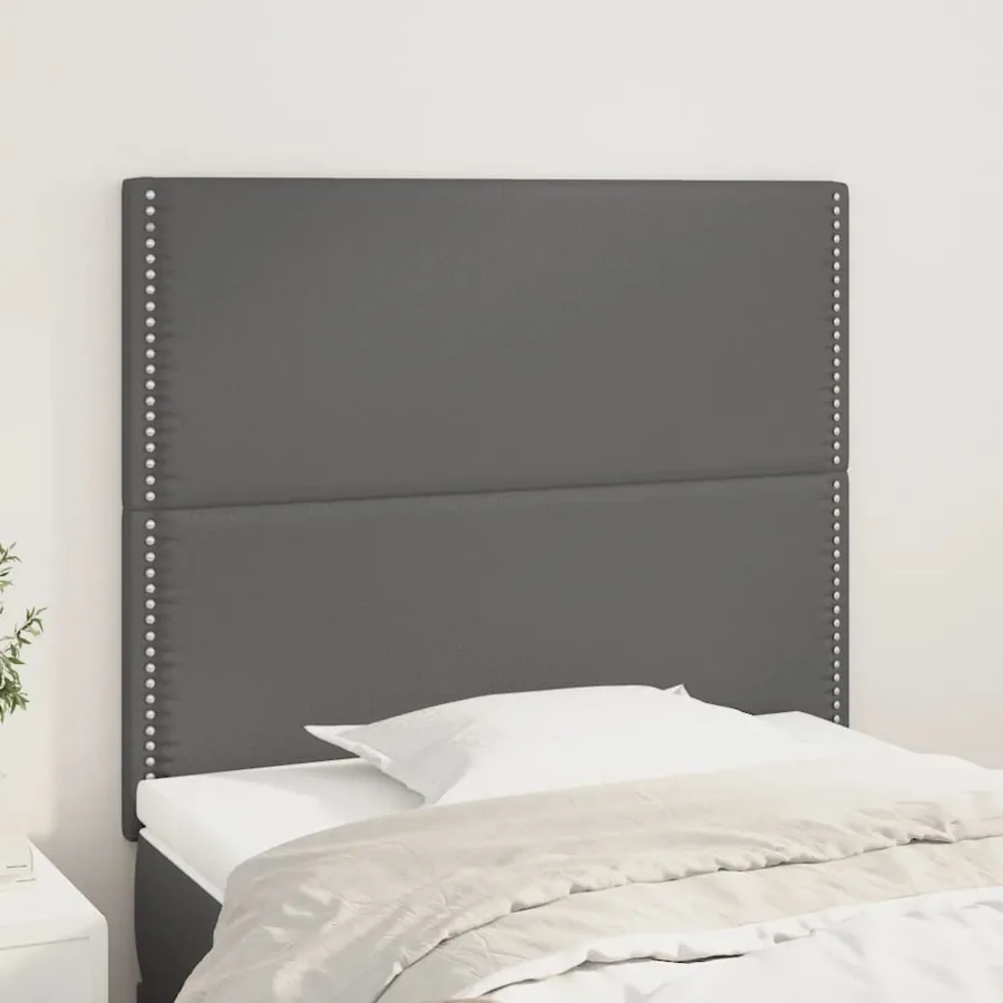 Tête de lit Gris 90x5x118/128 cm Similicuir