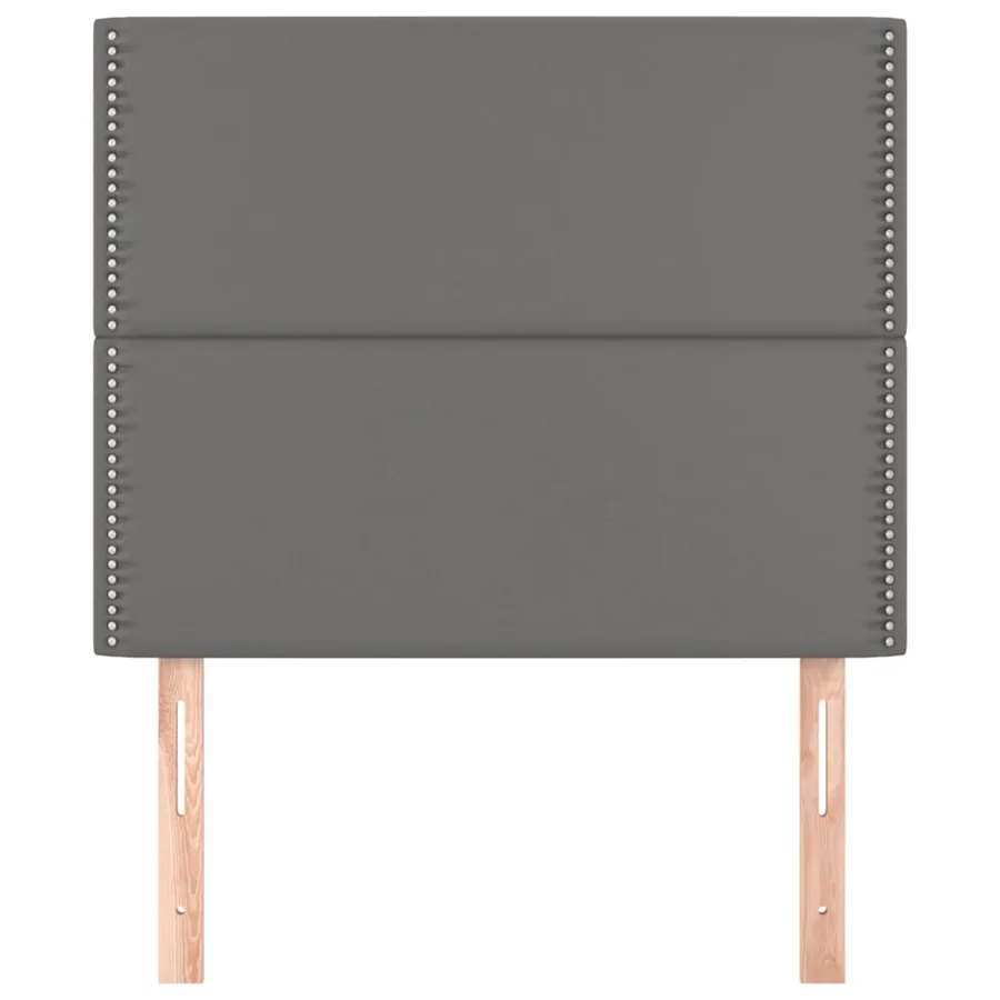 Tête de lit Gris 90x5x118/128 cm Similicuir - 3