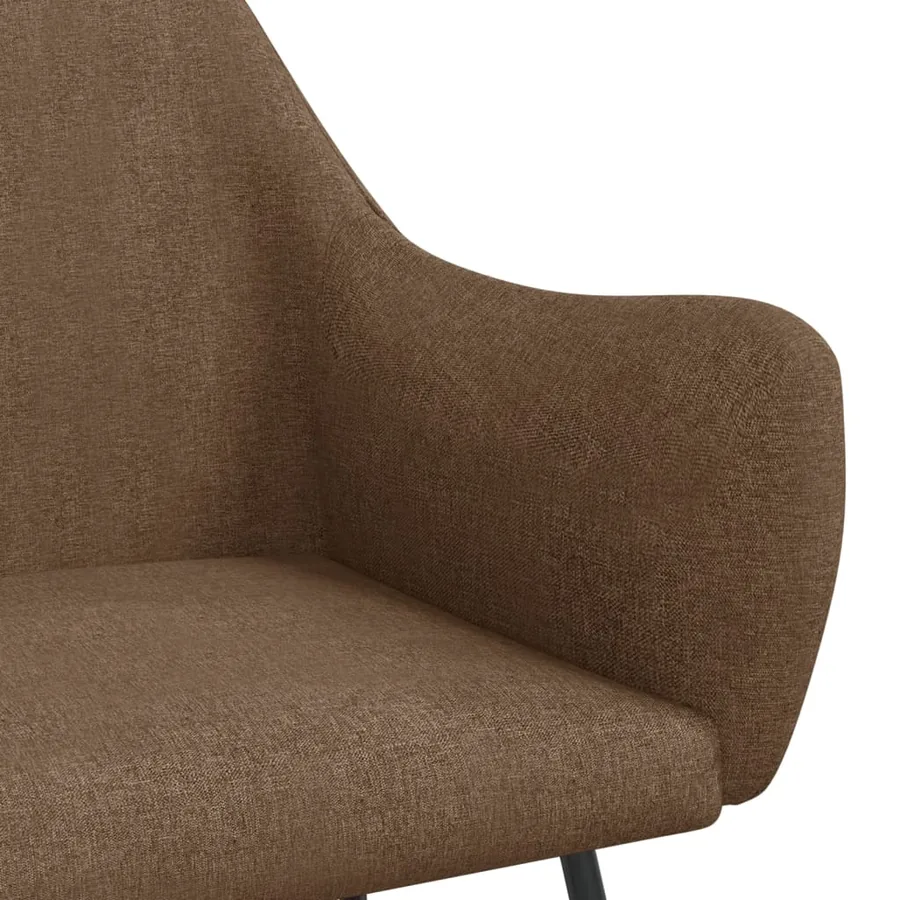 Chaise à bascule Marron Tissu - 6