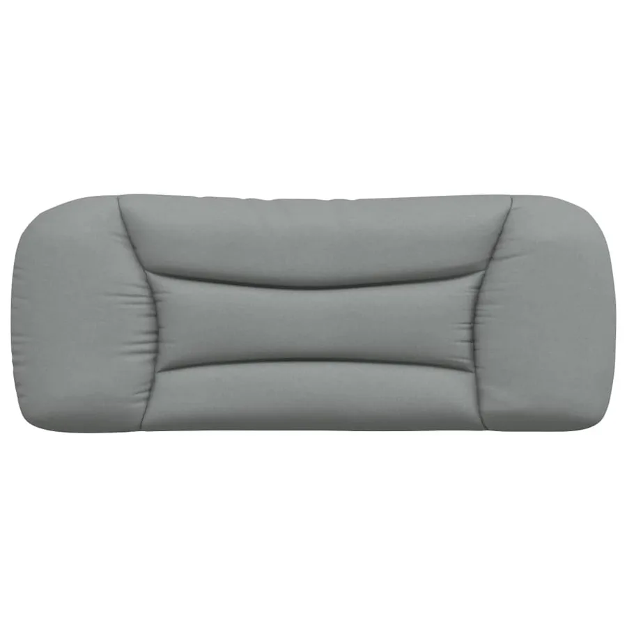 Coussin de tête de lit Hvar gris clair 100 cm tissu - 5
