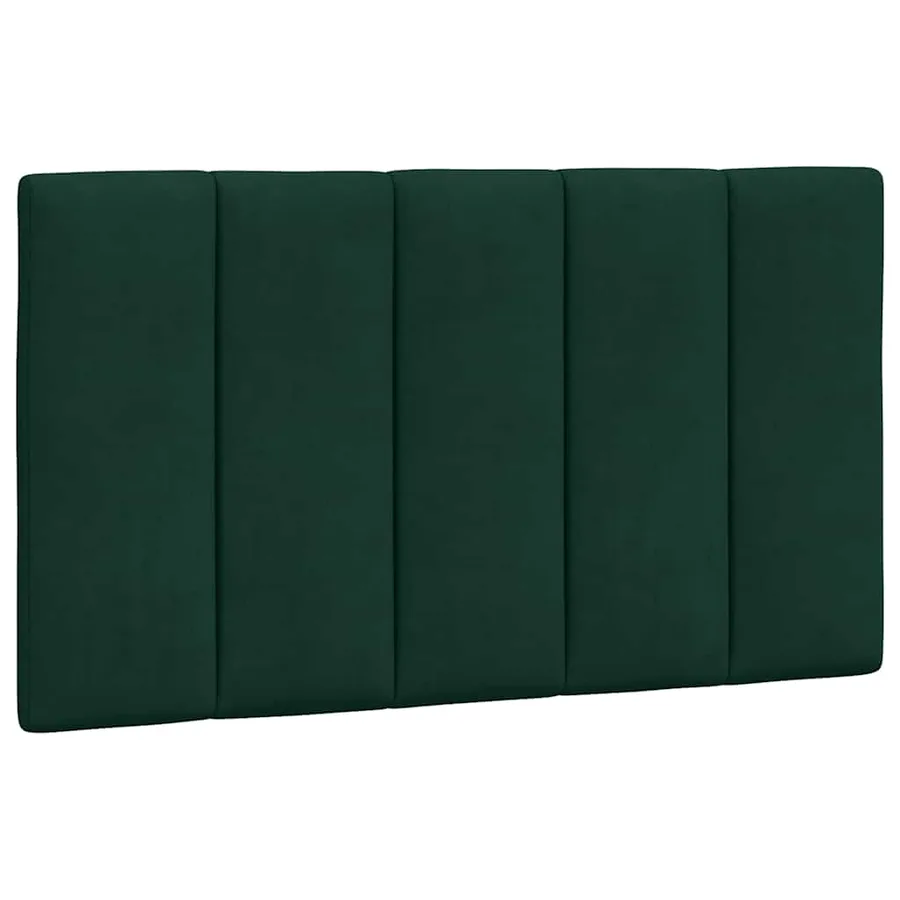 Coussin de tête de lit Hanko vert foncé 80 cm velours - 2
