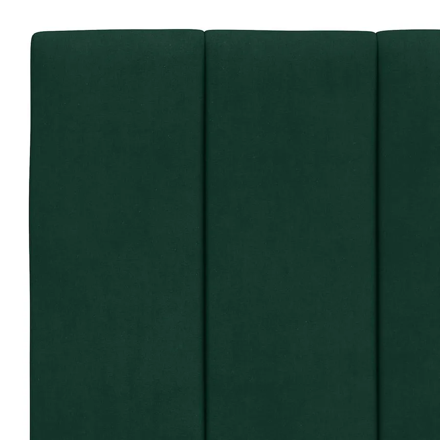 Coussin de tête de lit Hanko vert foncé 80 cm velours - 8