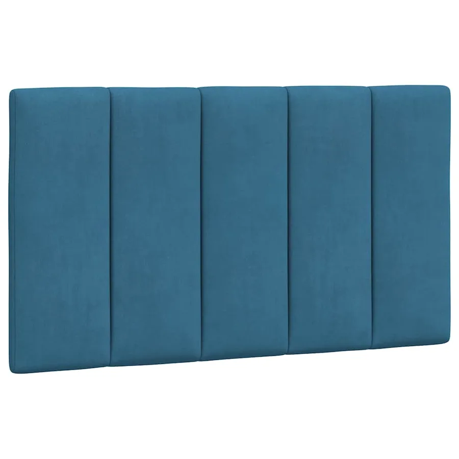Cadre de lit sans matelas Hanko bleu 80x200 cm velours - 8