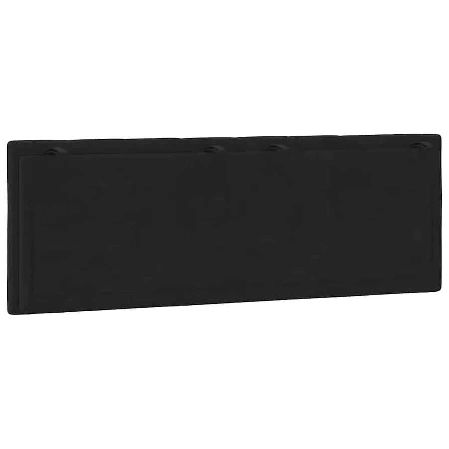 Coussin de tête de lit Hanko noir 140 cm velours - 7
