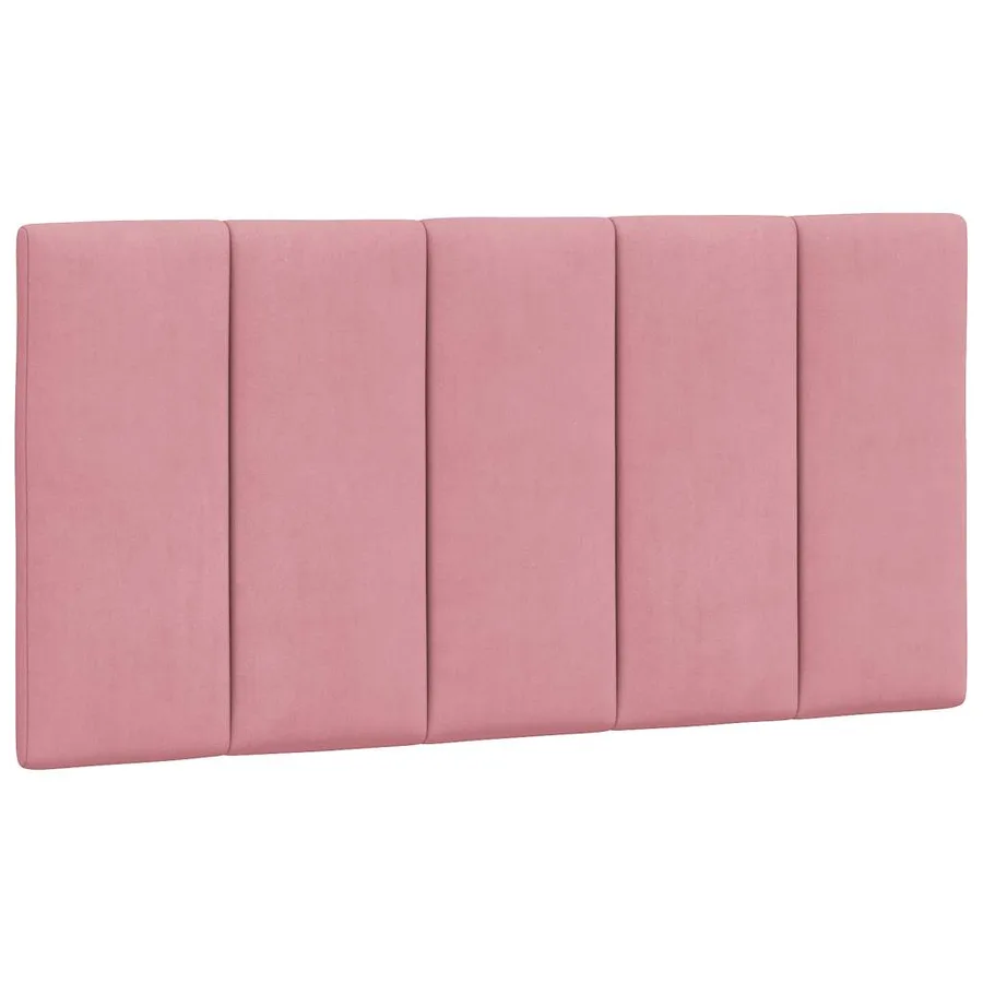 Cadre de lit sans matelas Hanko rose 100x200 cm velours - 8