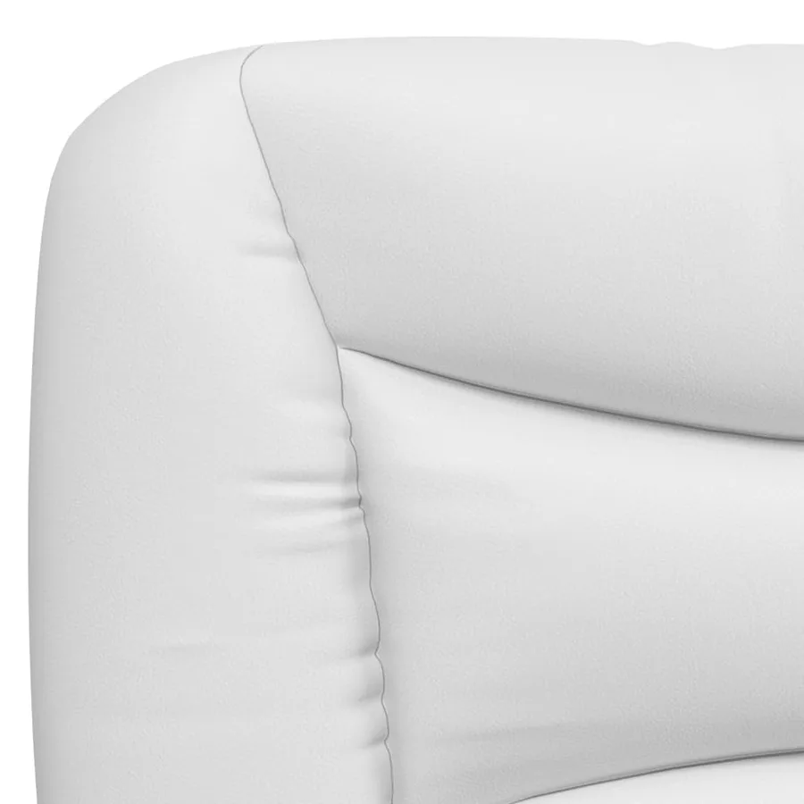 Lit avec matelas Hvar blanc 100x200 cm similicuir - 6
