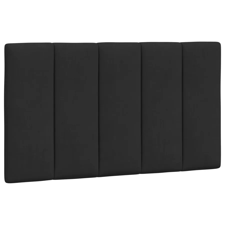 Lit avec matelas Hanko noir 80x200 cm velours - 5