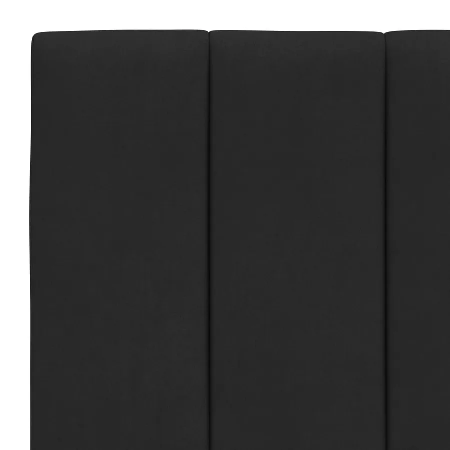 Lit avec matelas Hanko noir 80x200 cm velours - 6