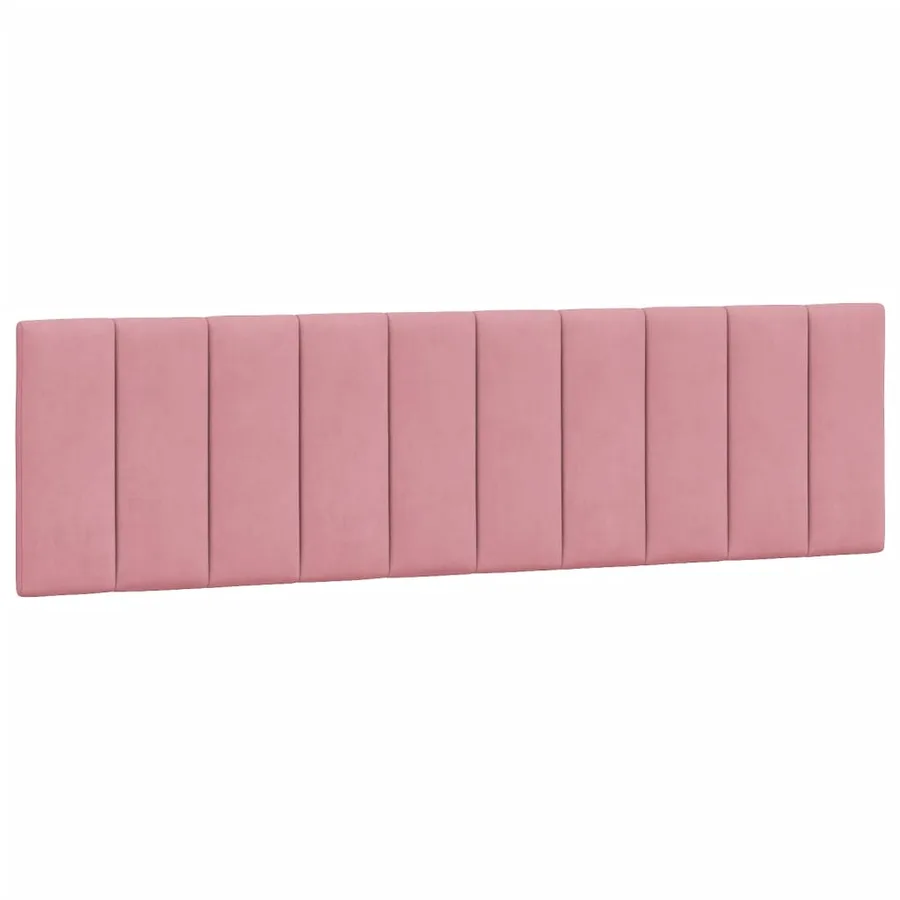 Lit avec matelas Hanko rose 180x200 cm velours - 5