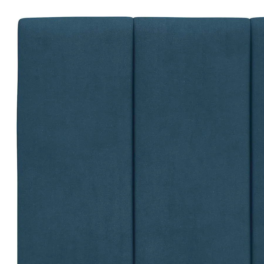Coussin de tête de lit Hanko bleu 100 cm velours - 8