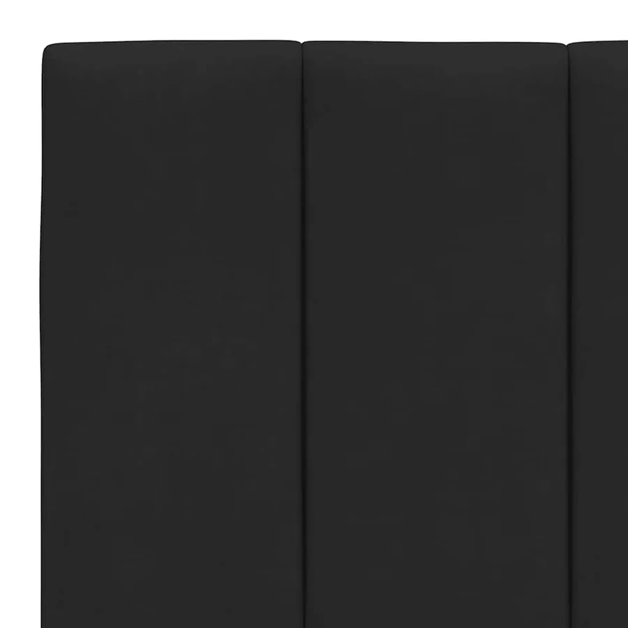 Cadre de lit sans matelas Hanko noir 200x200 cm velours - 10