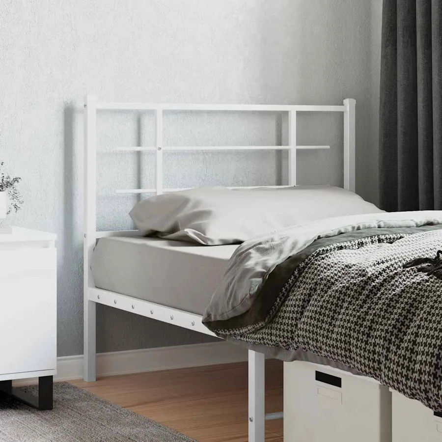 Tête de lit de remplacement métal blanc 100 cm