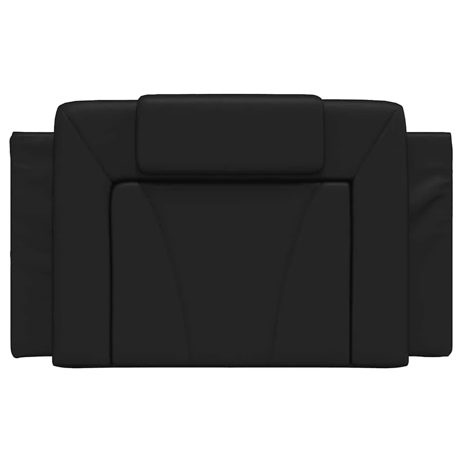 Coussin de tête de lit Viana noir 80 cm similicuir - 5