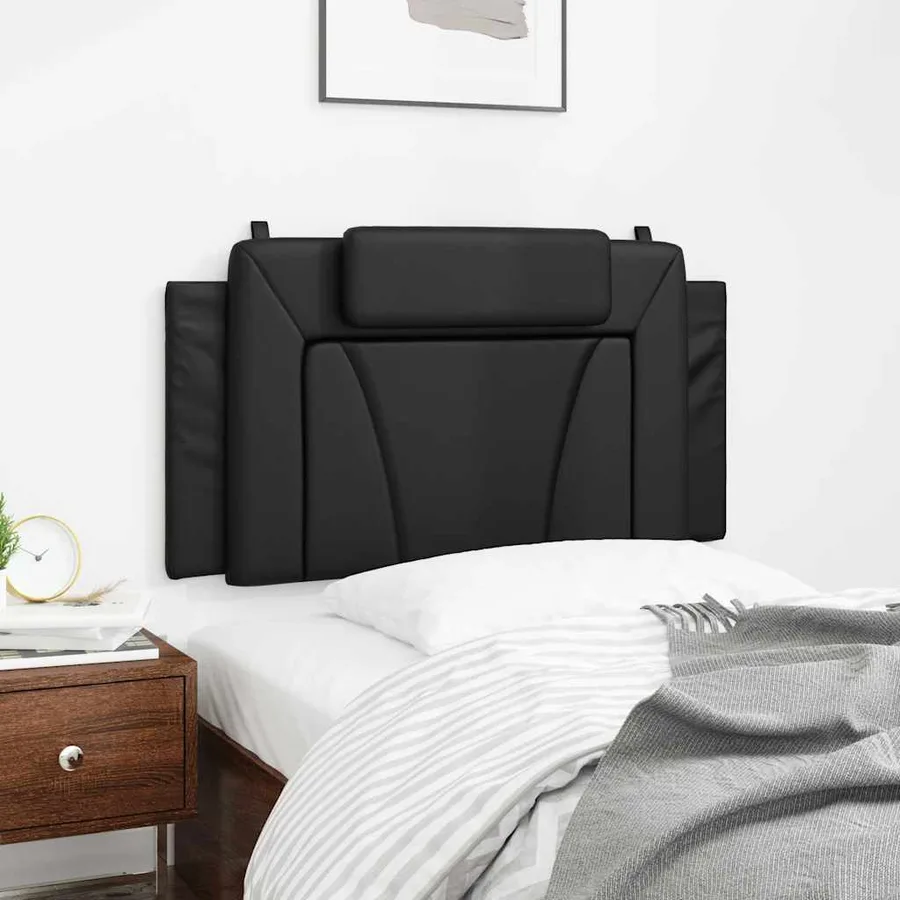 Coussin de tête de lit Viana noir 100 cm similicuir - 4