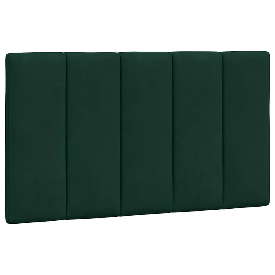 Coussin de tête de lit Hanko vert foncé 90 cm velours - 2