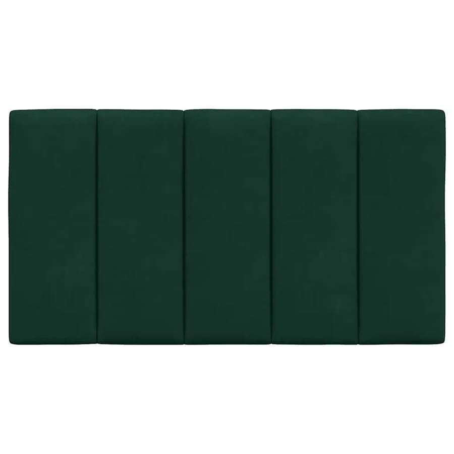 Coussin de tête de lit Hanko vert foncé 90 cm velours - 5