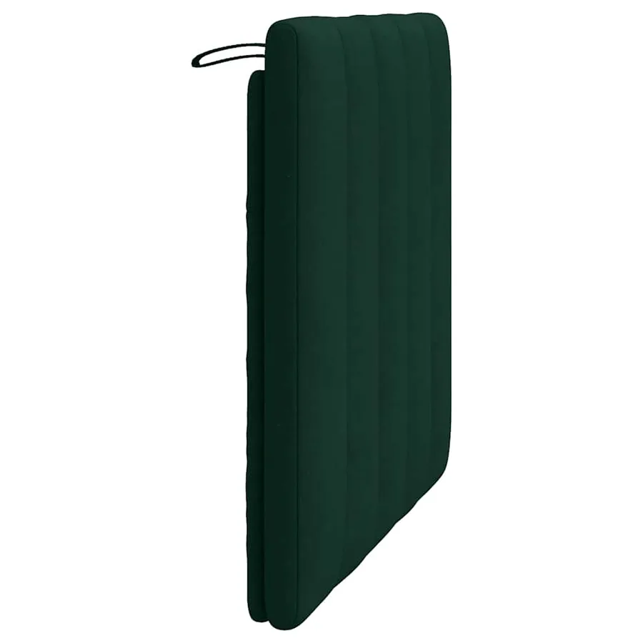 Coussin de tête de lit Hanko vert foncé 90 cm velours - 6