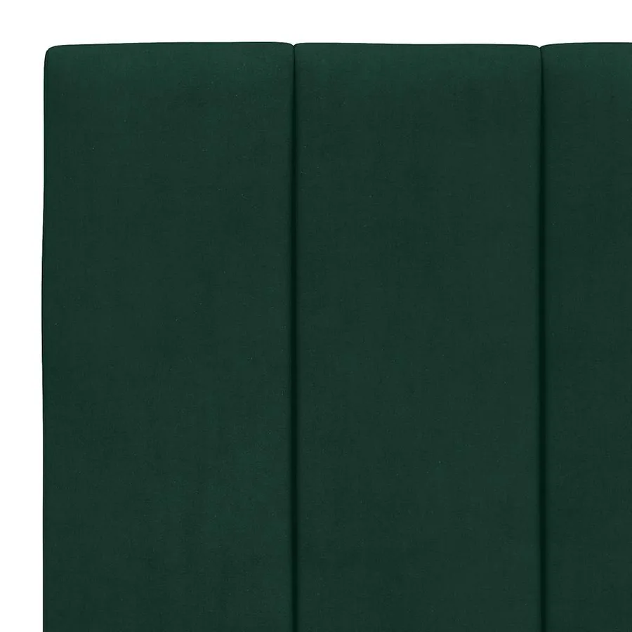 Coussin de tête de lit Hanko vert foncé 90 cm velours - 8