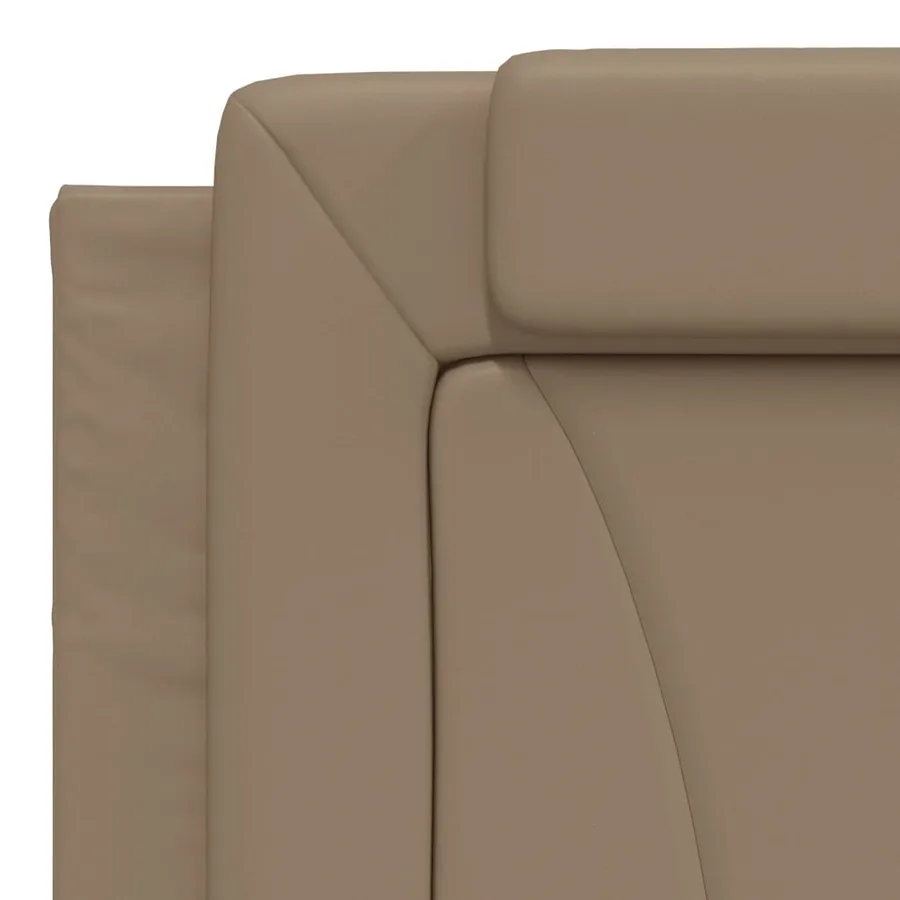 Lit Viana avec matelas cappuccino 180x200 cm similicuir - 7