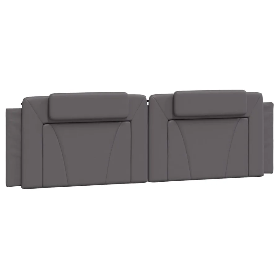 Coussin de tête de lit Viana gris 180 cm similicuir - 2