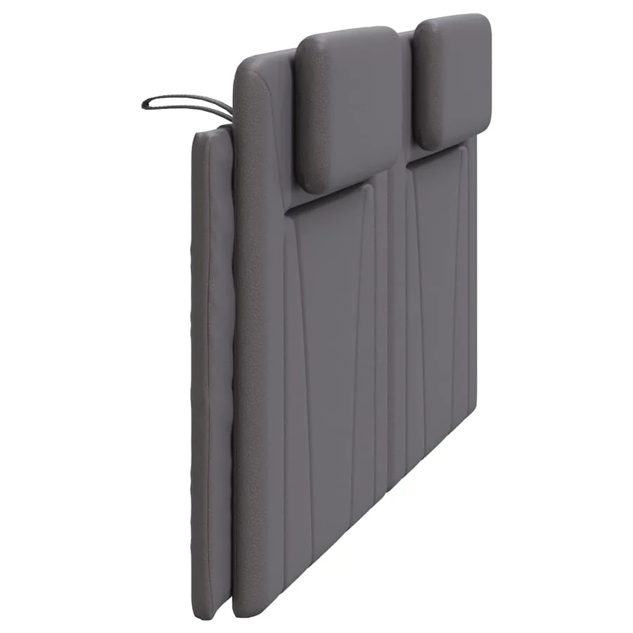 Coussin de tête de lit Viana gris 180 cm similicuir - 6