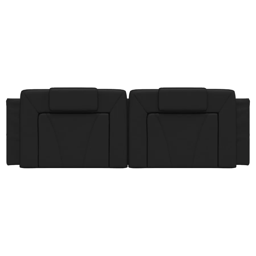 Coussin de tête de lit Viana noir 160 cm similicuir - 5
