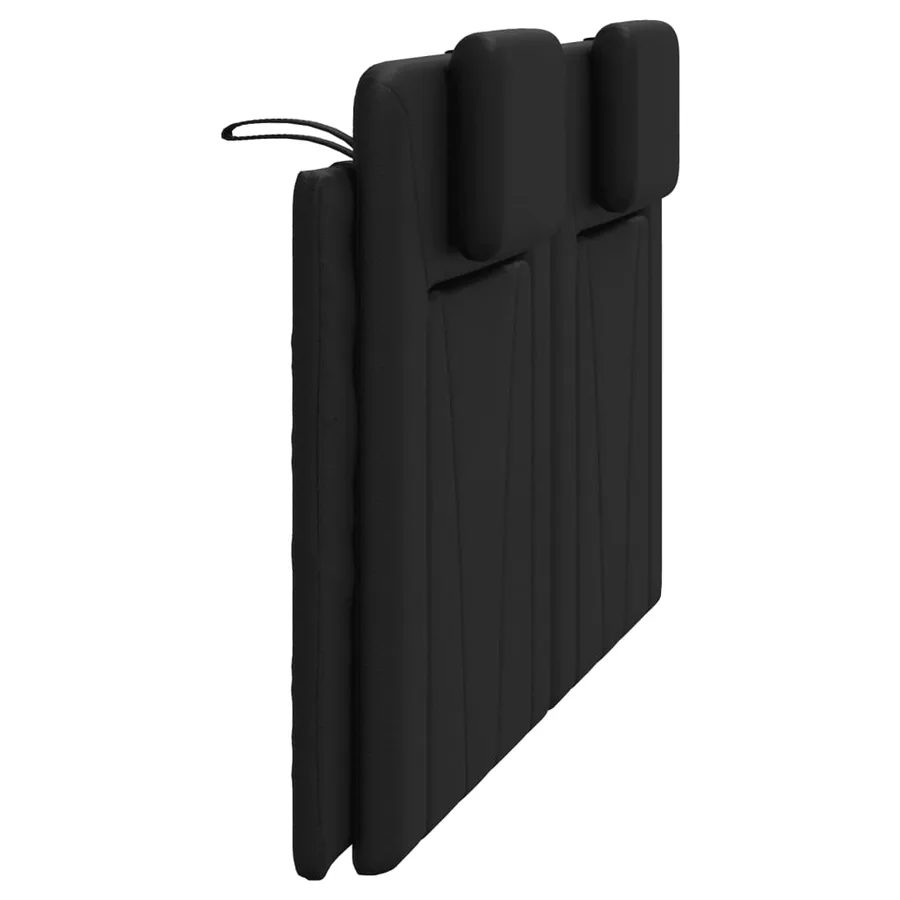 Coussin de tête de lit Viana noir 160 cm similicuir - 6