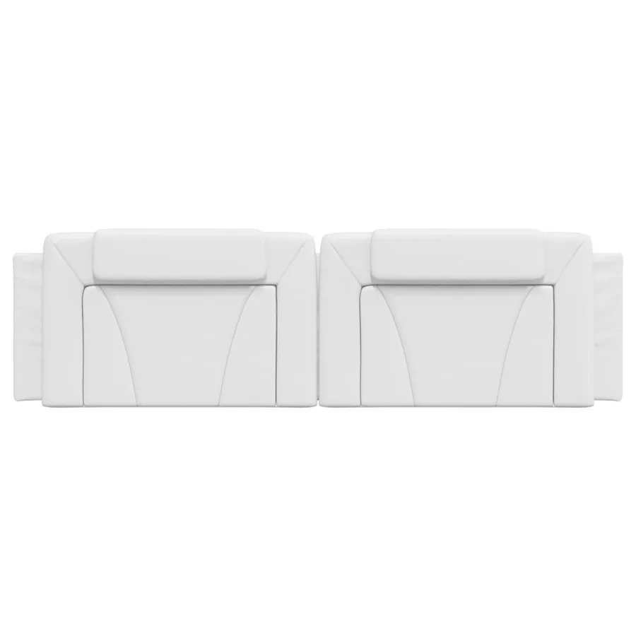 Coussin de tête de lit Viana blanc 180 cm similicuir - 5