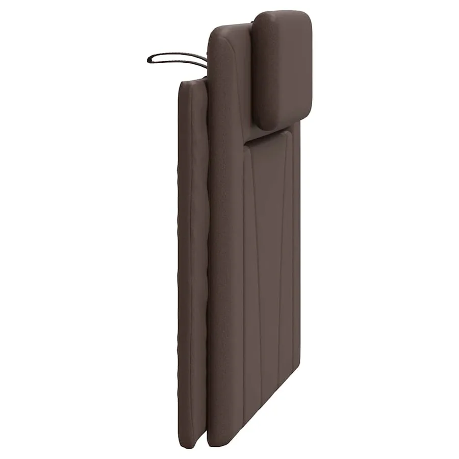 Coussin de tête de lit Viana marron 80 cm similicuir - 6