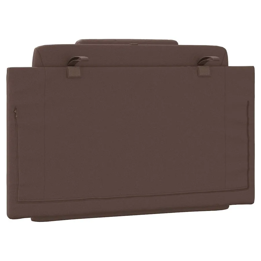 Coussin de tête de lit Viana marron 80 cm similicuir - 7