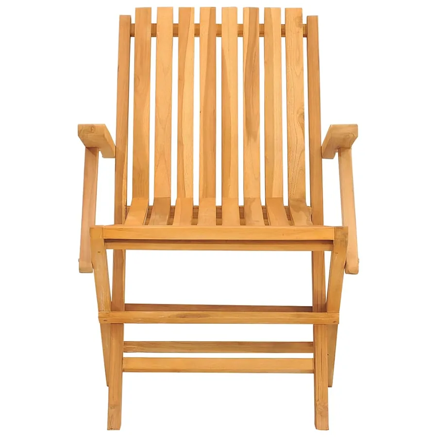 Chaises de jardin pliantes lot de 4 61x67x90cm bois massif teck - 3