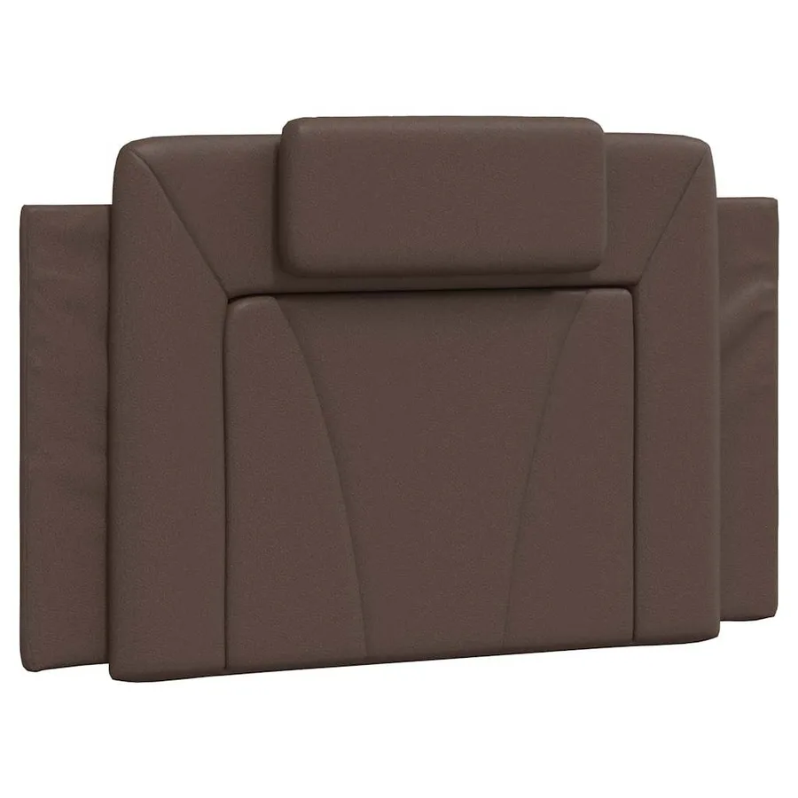 Cadre de lit Viana sans matelas marron 90x190 cm similicuir - 8