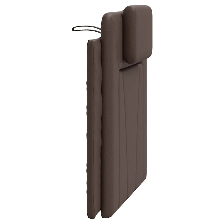 Coussin de tête de lit Viana marron 90 cm similicuir - 6