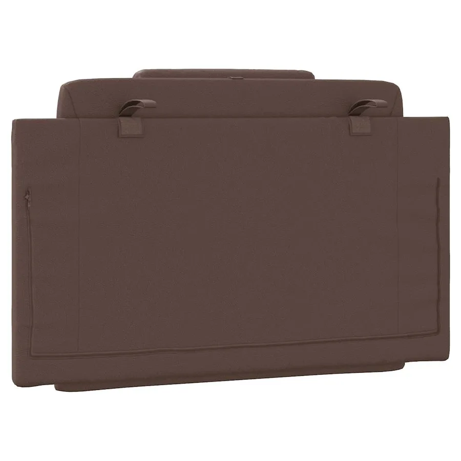 Coussin de tête de lit Viana marron 90 cm similicuir - 7