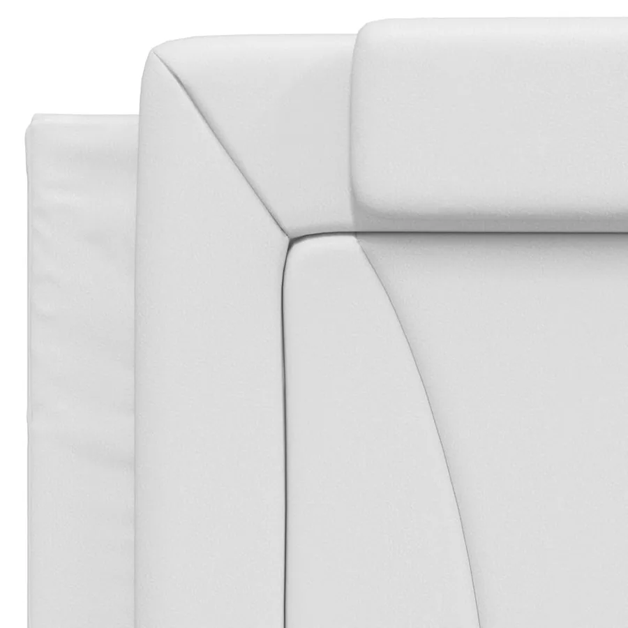 Cadre de lit Viana avec LED sans matelas blanc 100x200 cm - 11
