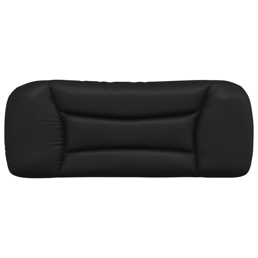 Coussin de tête de lit Hvar noir 100 cm similicuir - 5
